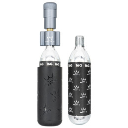 Pompa di bicicletta Peaty´s Holeshot Co2 Pumpa + Bombičky 2 Ks - Road & Gravel grigio Slate