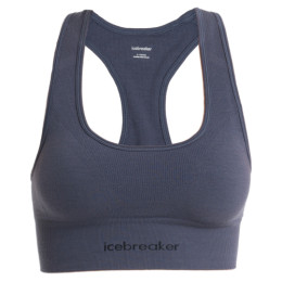 Reggiseno sportivo Icebreaker Women Merino Seamless Active Bra grigio Graphite