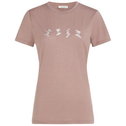 Maglietta da donna Icebreaker Women Merino 150 Tech Lite SS Tee Snow Day rosa Summit