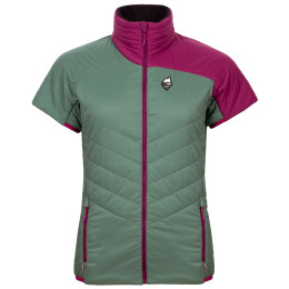 Giacca in piuma da donna High Point Telos Lady Down T-shirt verde Khaki/Magenta