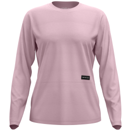 Maglietta sportiva da donna Ortovox 185 Merino Patch Long Sleeve rosa Dawn Rose