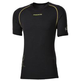 Maglietta da uomo Progress Triko NKR 28CA kr.r. nero Black/GreenStitching