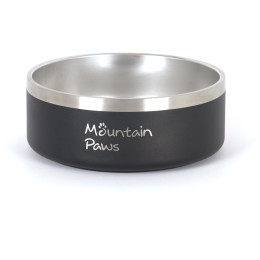 Ciotola per cani Mountain Paws Basecamp Dog Bowl nero/argento Black