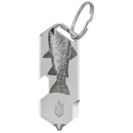 Portachiavi Gerber Shard DT grigio Fish Silver