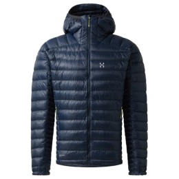 Giacca da uomo Haglöfs L.I.M Down Hood II blu scuro Tarn Blue