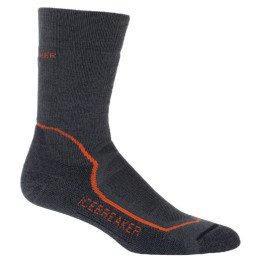 Calzini da uomo Icebreaker Mens Hike+ Medium Crew (2019) grigio/arancio Monsoon