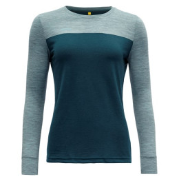 Maglietta sportiva da donna Devold Norang Woman Shirt grigio/blu Pond/CameoMelange