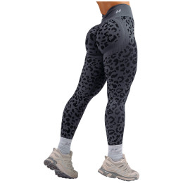 Leggings da donna Nebbia Push-Up Compression Leopard Leggings Primal nero BLACK LEOPARD