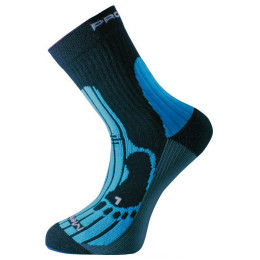 Calze Progress 8MB Merino nero/blu Black/Blue/Gray