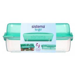 Scatola per alimenti Sistema Lunch Stack To Go Rectangle turchese mint