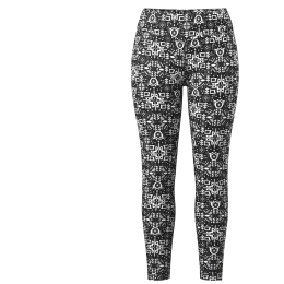 Mutande sportive da donna Smartwool W Classic Thermal Merino Base Layer Bottom nero/bianco BLACK DECOR FLORAL