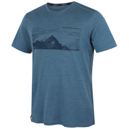 Maglietta da uomo MOOA Merino Lyolite Highlander 150 Short blu blue