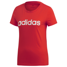Maglietta da donna Adidas W E LIN T rosso Actred/White
