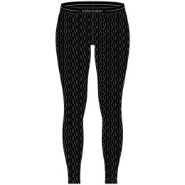 Mutande sportive da donna Icebreaker W Mer 260 Vertex Leggings On-Piste nero/bianco Black/Snow/J