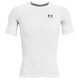 Maglietta funzionale da uomo Under Armour HG Armour Comp SS bianco White/Black