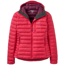 Giacca da donna Rab Microlight Alpine Down Hoody rosso