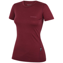 Maglietta da donna Zulu Merino 160 Short 4C bordeaux wine
