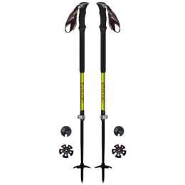 Bastoncini da trekking Vipole Skitour Vario nero/verde