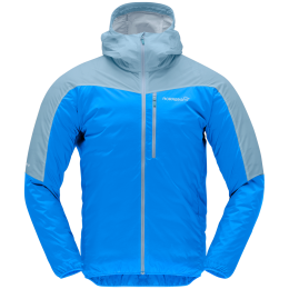 Giacca da uomo Norrona falketind aero60 Zip Hood blu Skydiver