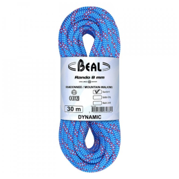 Corda da arrampicata Beal Rando 8 mm (48 m) blu BLUE