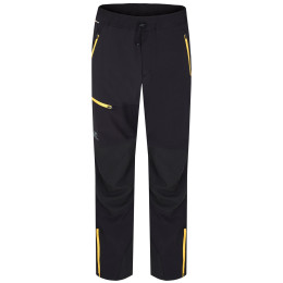 Pantaloni softshell da uomo Hannah Claim II nero/giallo anthracite (yellow)