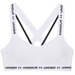 Reggiseno sportivo Under Armour Crossback Low bianco White / Black / Black
