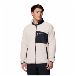 Felpa da uomo Columbia Fast Trek™ Overlay Full Zip beige Dark Stone, Black