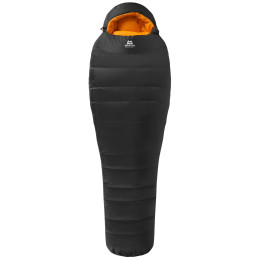 Sacco a pelo in piuma Mountain Equipment Glacier 1000 Regular nero/arancio Me-01595 Obsidian