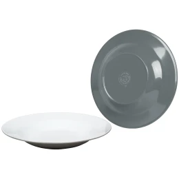 Bo-Camp Deep plate Two tone - 4pz