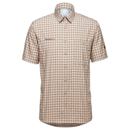 Camicia da uomo Mammut Lenni Shirt Men 2023 marrone/grigio savannah-dark sand