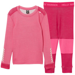 Set sportivo per bambini Helly Hansen K Lifa Merino Set Hot Pink rosa 074 Hot Pink