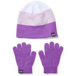 Cappello per bambini Under Armour G Beanie Glove Combo-PPL viola Purple