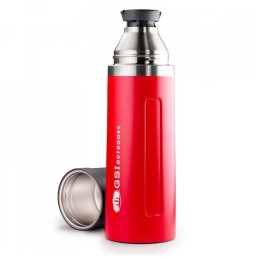 Thermos GSI Outdoors Glacier Stainless Vacuum Bottle 1l rosso red