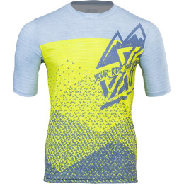 Maglia da ciclismo da uomo Silvini Denno 2023 blu/giallo blue-neon