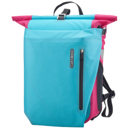 Borsa da bicicletta Ortlieb Vario Cyber azzurro cyber blue/pink