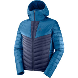 Piumino da uomo Salomon Haloes Down Hoodie M blu Poseidon/NightSky