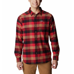 Camicia da uomo Columbia Cornell Woods™ Flannel Long Sleeve Shirt 2022 rosso Red Jasper Buffalo Check