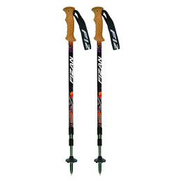 Bastoncini da trekking Fizan Tierra (2018) nero/arancio Black/Orange