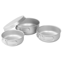 Set di stoviglie Easy Camp Adventure Ultra Light Cook Set argento Silver