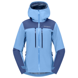 Giacca outdoor da donna Norrona Trollveggen Gore-Tex Pro Light Jacket azzurro Allure/Vintage Indigo