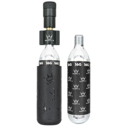 Pompa di bicicletta Peaty´s Holeshot Co2 Pumpa + Bombičky 2 Ks - Road & Gravel nero black