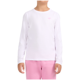 Maglietta da bambino 4F Longsleeve F654 White bianco White