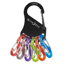 Portachiavi Nite Ize Keyrack S-biner nero Černá