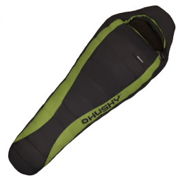 Sacco a pelo in piuma Husky Dinis -10°C (2017) nero/verde