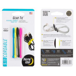 Set di collegamento Nite Ize Gear Tie Cordable mix1 Různé barvy