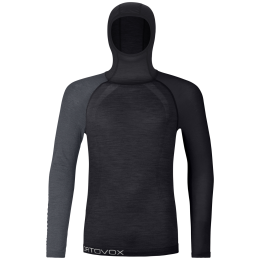 Felpa funzionale da uomo Ortovox 120 Competition Light Hoody nero Black Raven