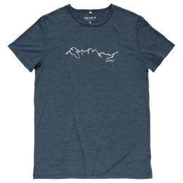 Maglietta da uomo Devold Active "Skyline" Tee Man blu scuro NIGHT