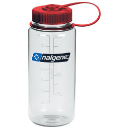 Borraccia Nalgene Wide Mouth 500 ml Sustain trasparente Clearw/RedCap