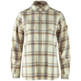 Camicia da donna Fjällräven Övik Heavy Flannel Shirt W beige Chalk White-Fossil