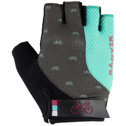 Guanti da ciclismo Radvik Runde nero/blu Opal/Forest Night/Black